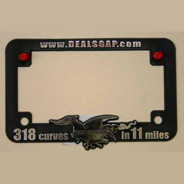 Motorcycle License Plate Frame, Plastic
