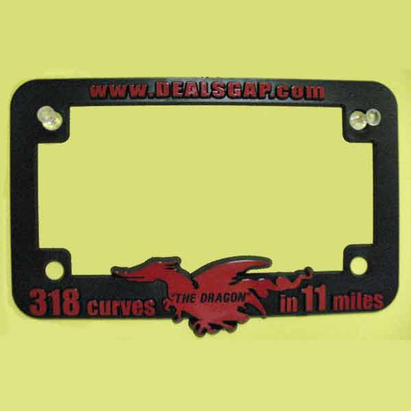 Motorcycle License Plate Frame, Plastic