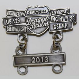 Dragon's Realm Date Bar Pewter Pin