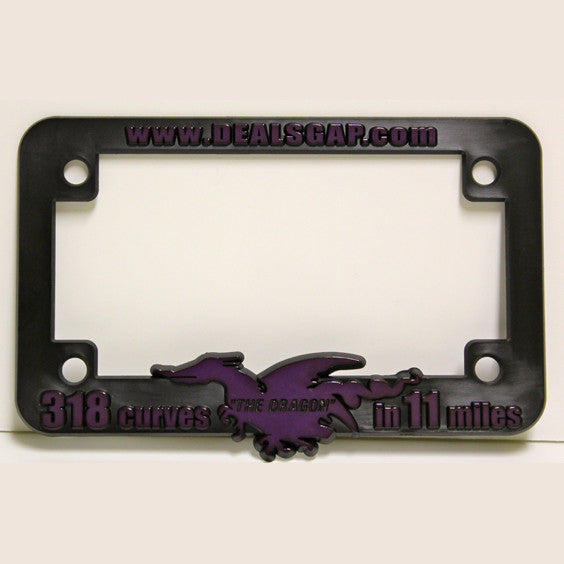Motorcycle License Plate Frame, Plastic