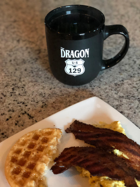 Matte Black 'The Dragon' mug