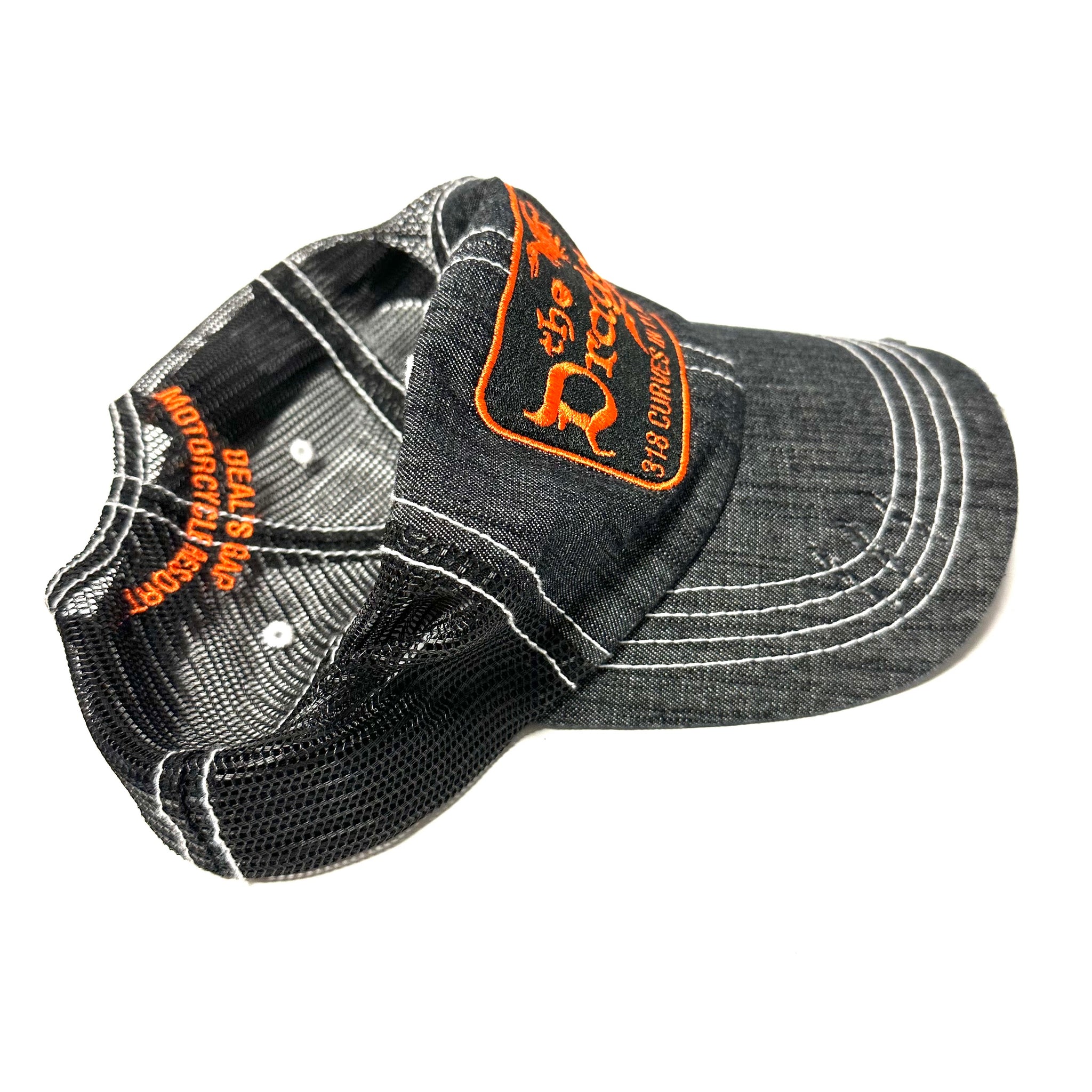 Washed Dragon Hat Orange/Black