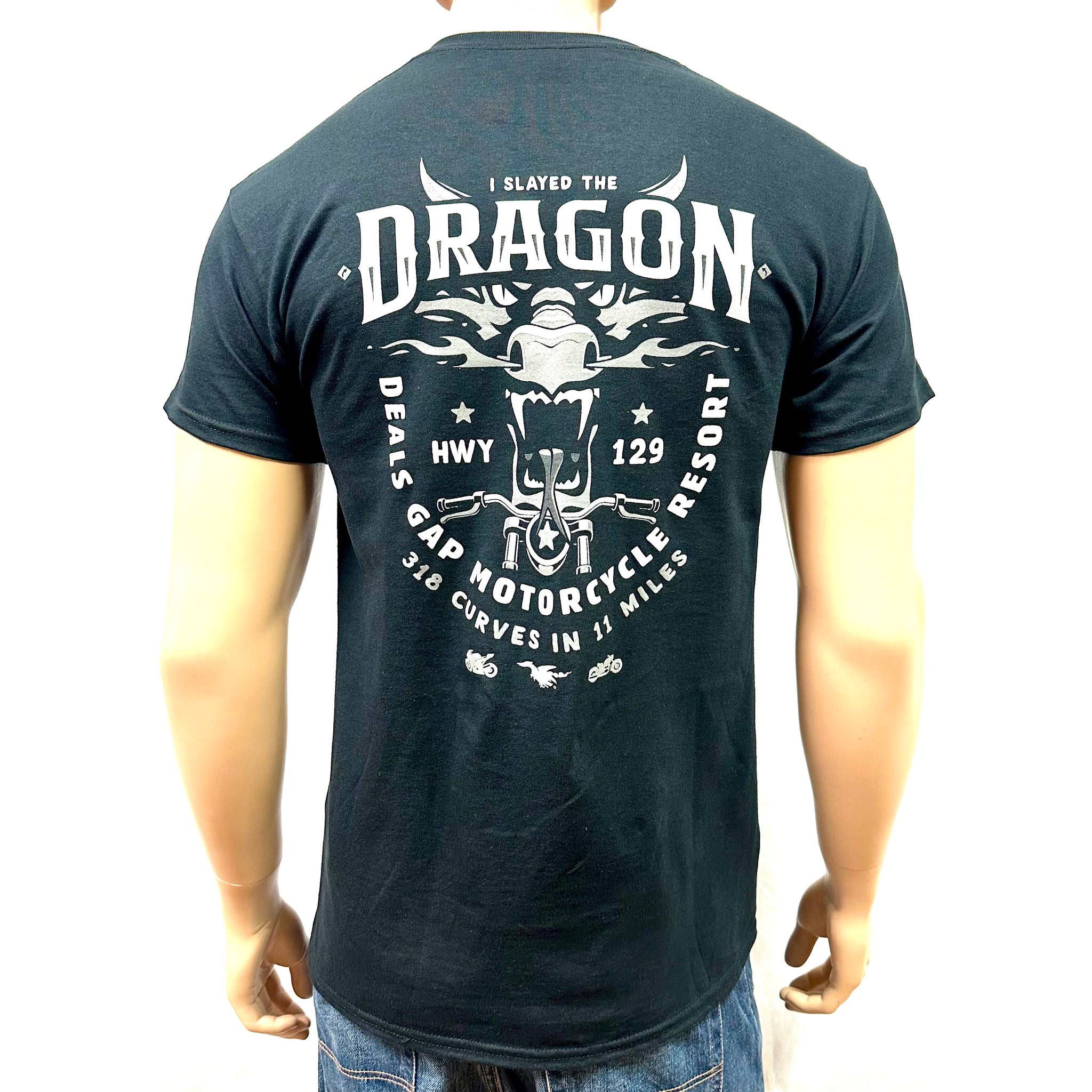 Dragon Face Shirt - Black & White