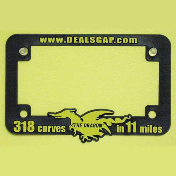 Motorcycle License Plate Frame, Plastic